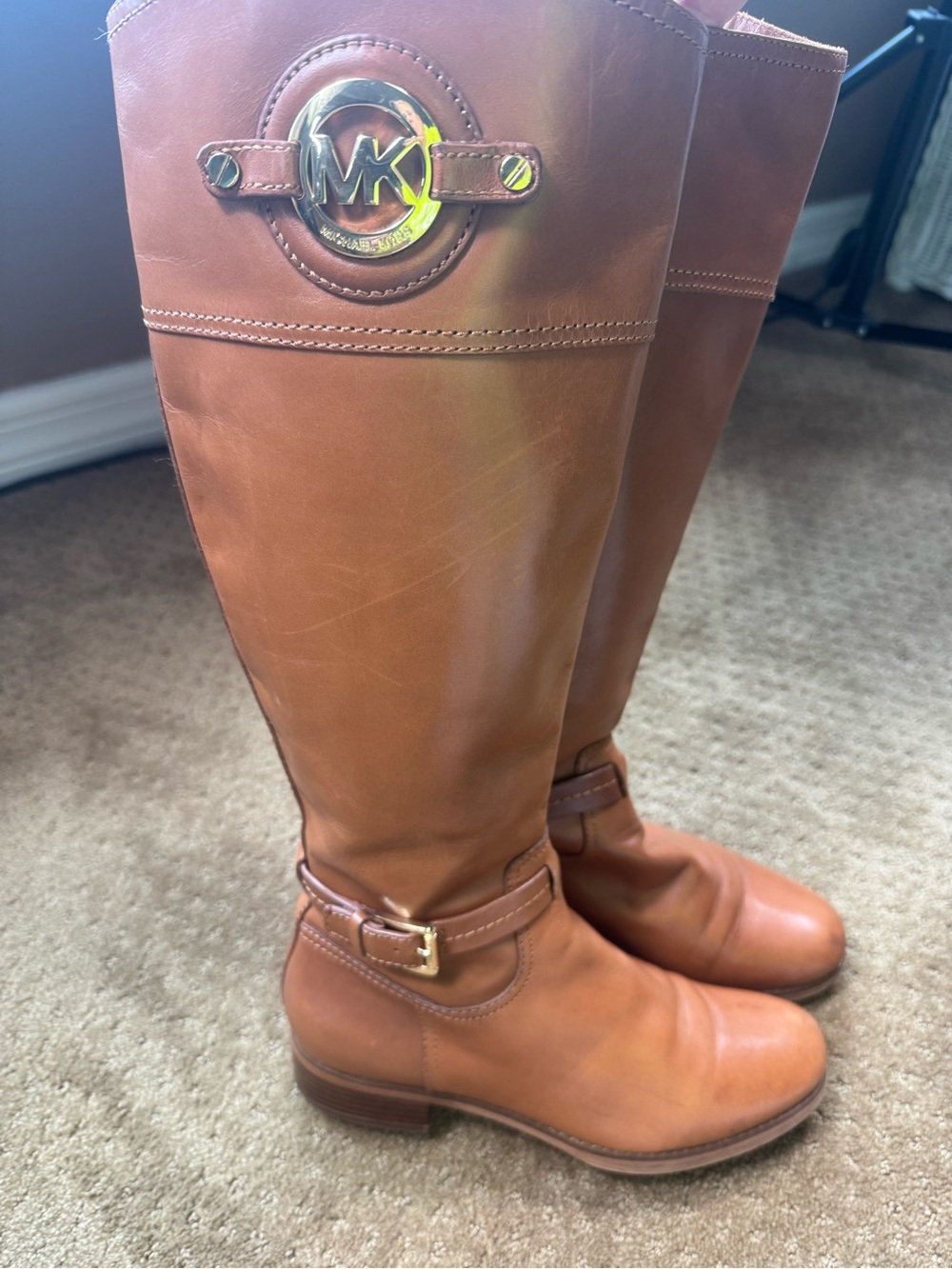 MICHAEL Michael Kors "Stockard" tall leather boots